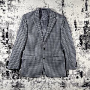 Lauren Ralph Lauren Gray & Black Houndstooth Blazer